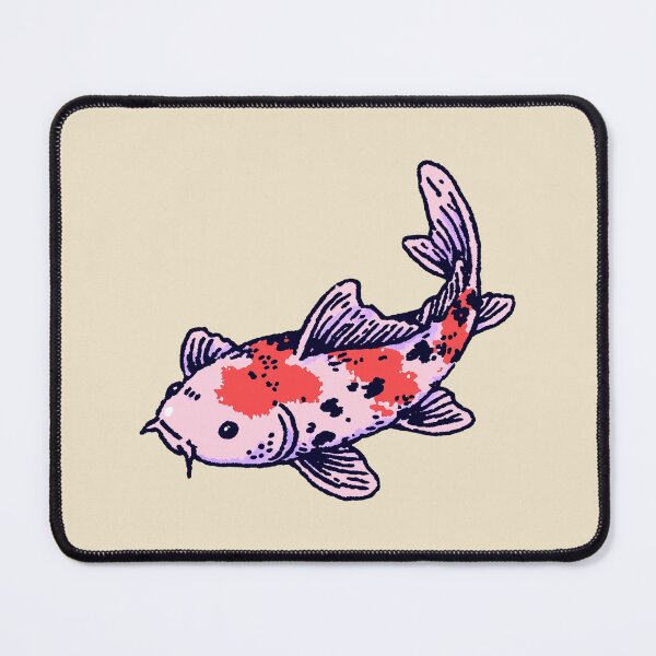 Item preview, Koi Fish, stylized pink and red illustration designed and sold by Magnificent Lizard.