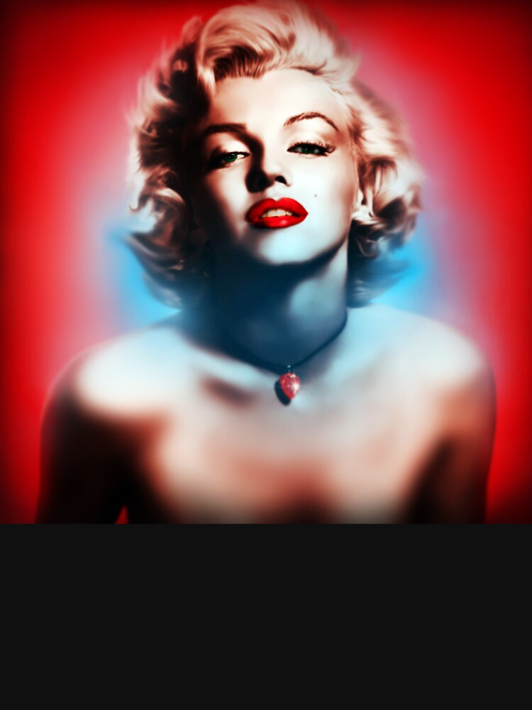 Marilyn Monroe. Red white Blue | Pullover Hoodie