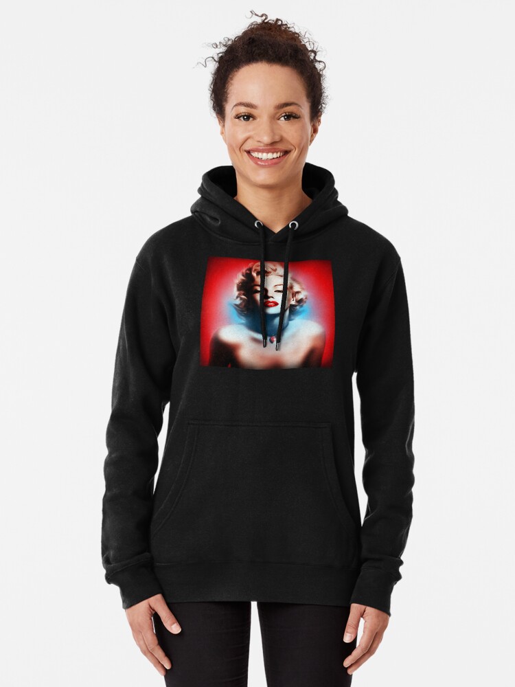 Marilyn Monroe. Red white Blue | Pullover Hoodie