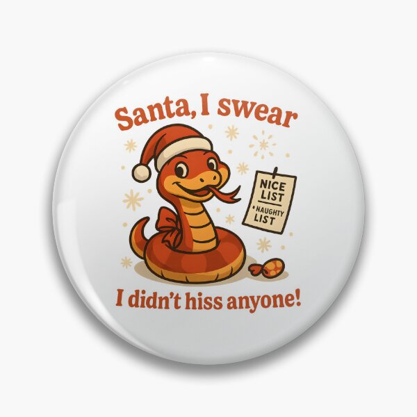 Artikelvorschau, Weihnachtsschlange – Santa, ich hab niemanden angezischt entworfen und verkauft von SVALANART.