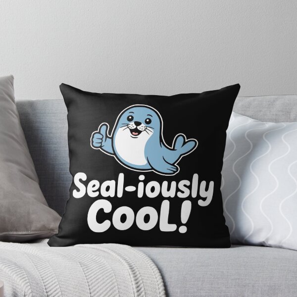 Item preview, Sealiously Cute! Funny Seal Pun designed and sold by PMCreative.