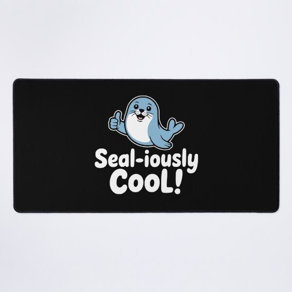 Item preview, Sealiously Cute! Funny Seal Pun designed and sold by PMCreative.