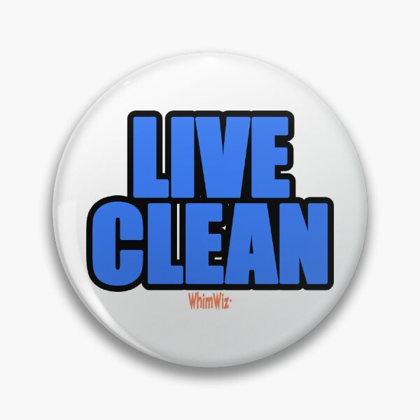 Item preview, Live Clean - WhimWiz Funny Quote & Quirky Gift Idea designed and sold by WhimWiz.