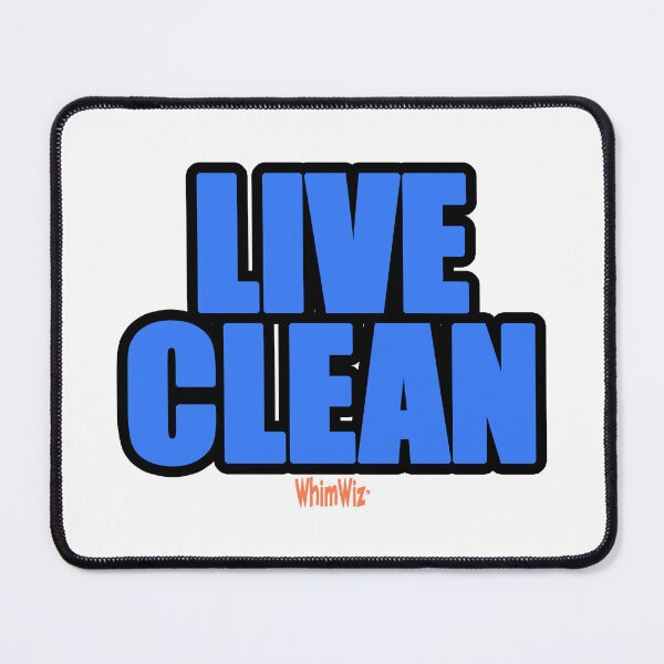 Item preview, Live Clean - WhimWiz Funny Quote & Quirky Gift Idea designed and sold by WhimWiz.