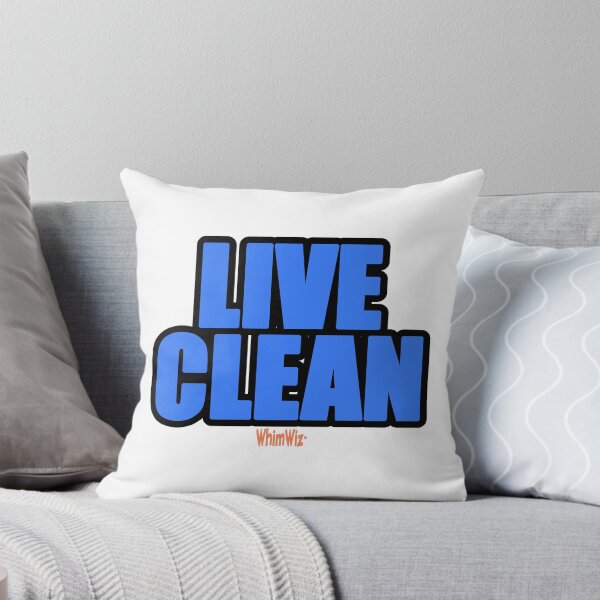 Item preview, Live Clean - WhimWiz Funny Quote & Quirky Gift Idea designed and sold by WhimWiz.