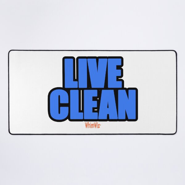 Item preview, Live Clean - WhimWiz Funny Quote & Quirky Gift Idea designed and sold by WhimWiz.