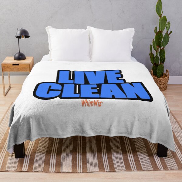 Item preview, Live Clean - WhimWiz Funny Quote & Quirky Gift Idea designed and sold by WhimWiz.