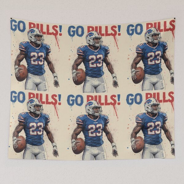 Item preview, Buffalo Bills Displaying Pride Athleticism Art Field designed and sold by ART ATTACK ZONE.