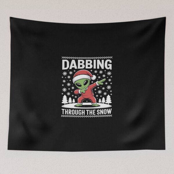 Item preview, Dabbing Through The Snow Alien Santa Ugly Christmas  designed and sold by dainegilbert.