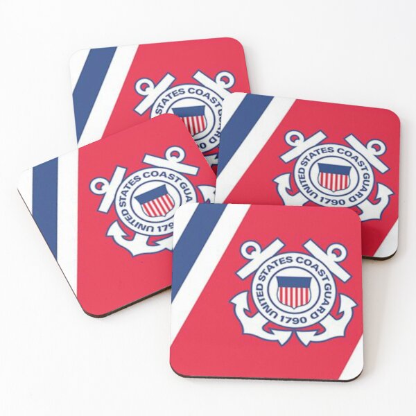Item preview, united states coast guard color flag 1790 emblem designed and sold by PilotandPlane.