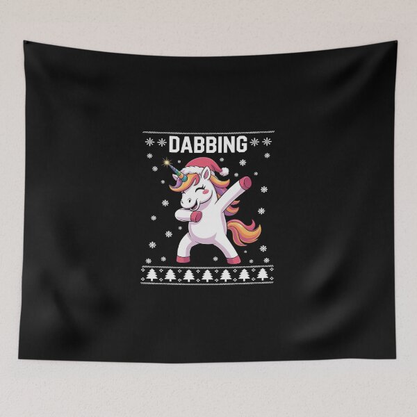Item preview, Dabbing Through The Snow Dab Unicorn Ugly Christmas  designed and sold by dainegilbert.