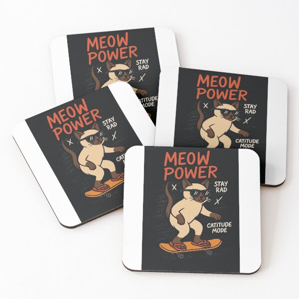 Item preview,  Meow Power – Skater Siamese Cat Street Vibe designed and sold by Siamcatshop.
