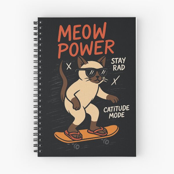 Item preview,  Meow Power – Skater Siamese Cat Street Vibe designed and sold by Siamcatshop.