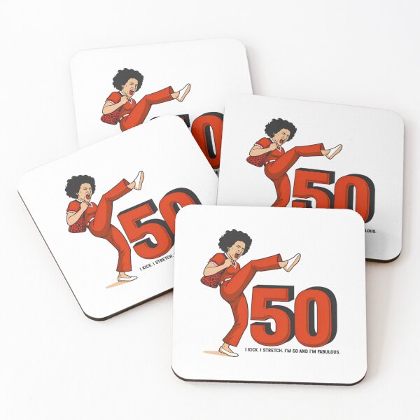 Item preview, I LIKE TO KICK, STRETCH, AND KICK! - im 50 sally omalley designed and sold by badreeder.
