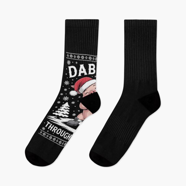 Item preview, Dabbing Through The Snow Pig Santa Ugly Christmas  designed and sold by dainegilbert.