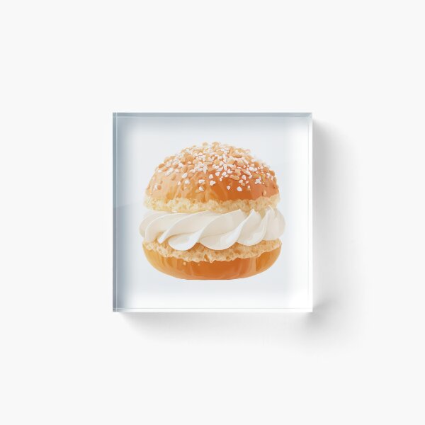 Item preview, Semla – Swedish Cream Bun Design designed and sold by BobaBunny76.