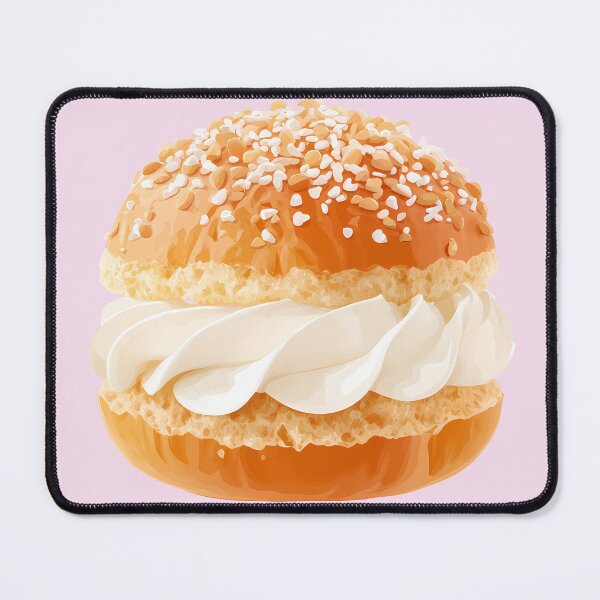 Item preview, Semla – Swedish Cream Bun Design designed and sold by BobaBunny76.