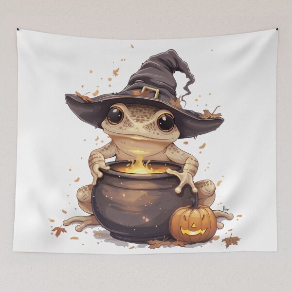 Item preview, Witch Turned Into Toad (Cauldron Mishap) designed and sold by RBCreates.