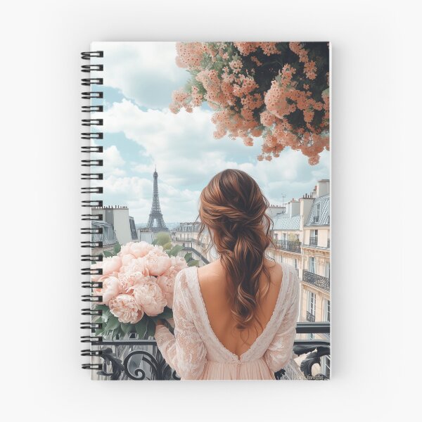 Item preview, Dreamy Paris Balcony Romance Pastel Pink Parisian Blossoms designed and sold by parisinsight.