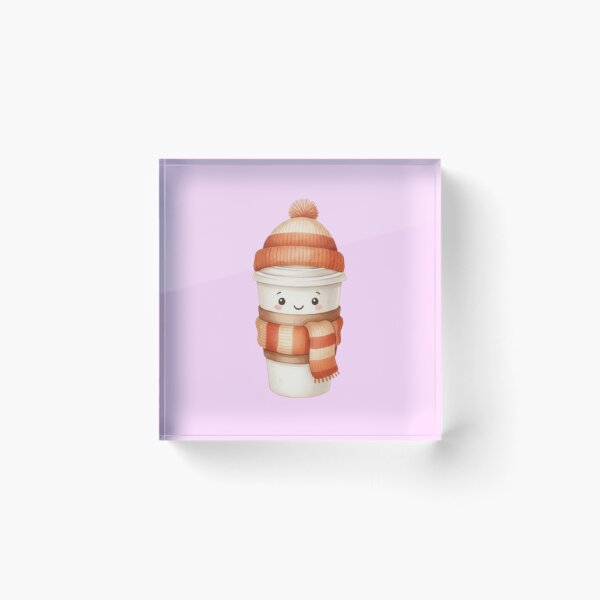 Item preview, Cozy Coffee Cup - Autumn Winter Beanie Scarf designed and sold by Syrupulse.