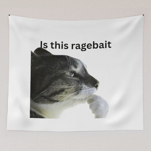 Item preview, is this ragebait funny meme cat designed and sold by cloudzer0000.