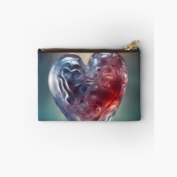 Item preview, Frozen Heart – Hyperrealistic Ice Sculpture Splash Art designed and sold by PawPrintedArt.