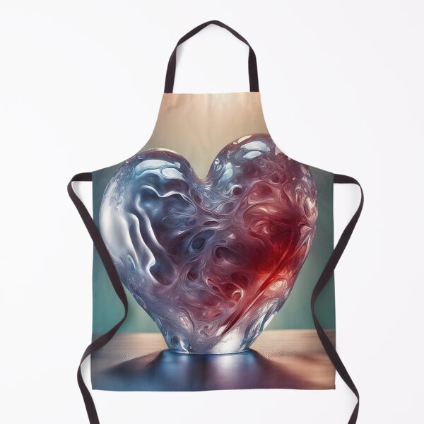 Item preview, Frozen Heart – Hyperrealistic Ice Sculpture Splash Art designed and sold by PawPrintedArt.