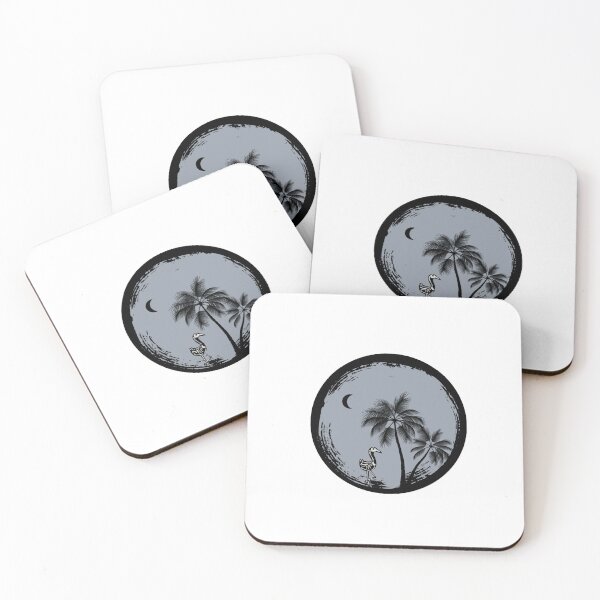 Item preview, Skeleton Bird Under Moonlight – Spooky Tropical Gothic Art | Dark Beach Aesthetic designed and sold by Bewitching79.