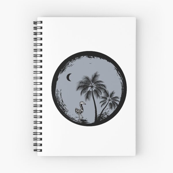 Item preview, Skeleton Bird Under Moonlight – Spooky Tropical Gothic Art | Dark Beach Aesthetic designed and sold by Bewitching79.