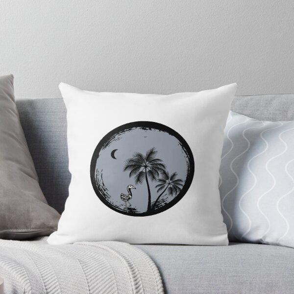 Item preview, Skeleton Bird Under Moonlight – Spooky Tropical Gothic Art | Dark Beach Aesthetic designed and sold by Bewitching79.