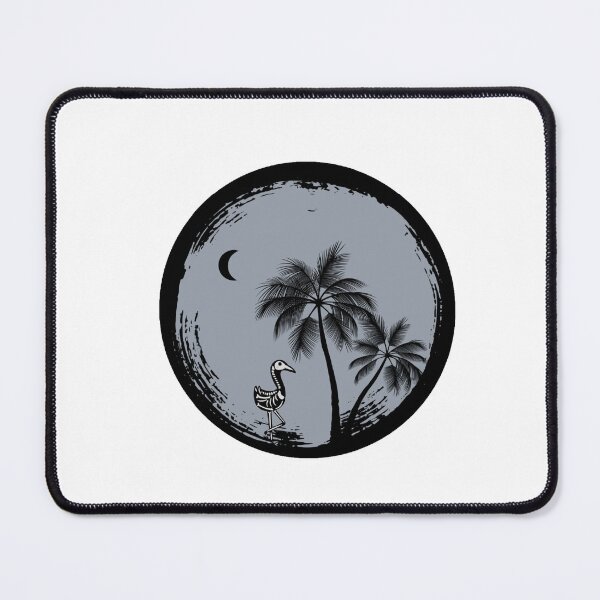 Item preview, Skeleton Bird Under Moonlight – Spooky Tropical Gothic Art | Dark Beach Aesthetic designed and sold by Bewitching79.