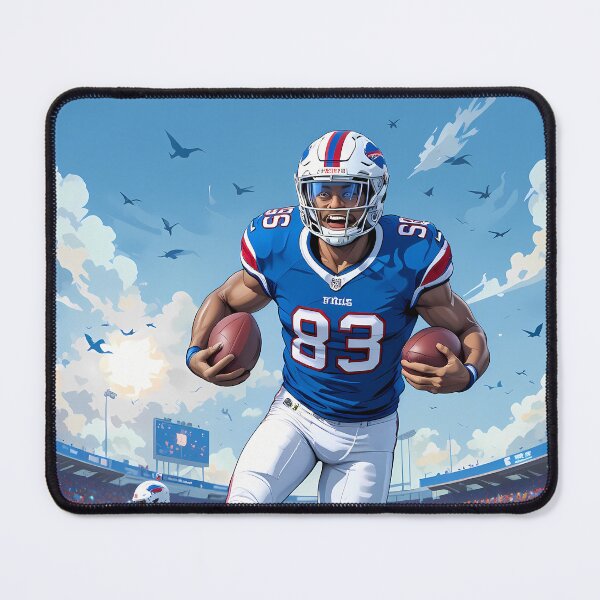 Item preview, Player Buffalo Bills Displaying Pride Athleticism Art Field designed and sold by ART ATTACK ZONE.