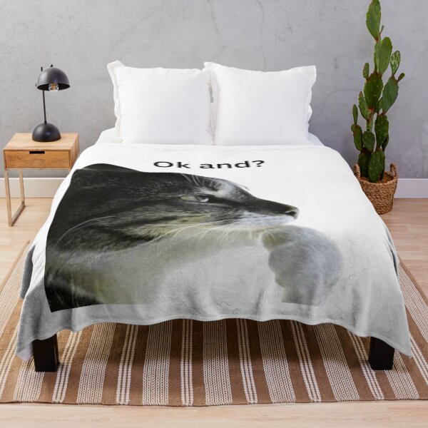 Item preview, ok and? funny meme cat designed and sold by cloudzer0000.