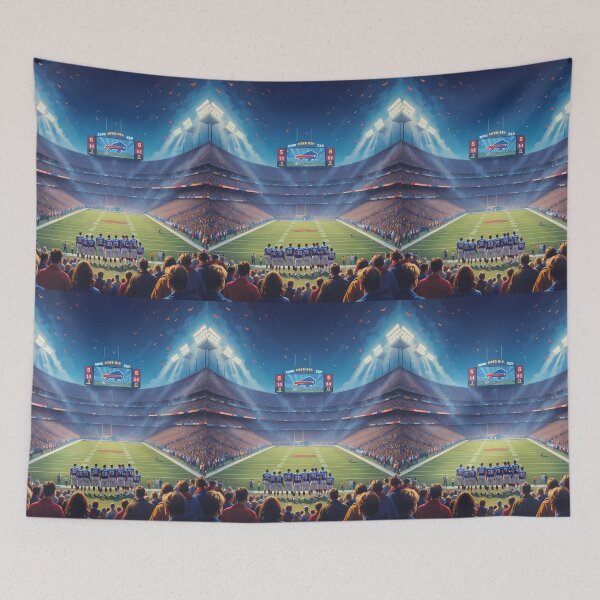 Item preview, Stadium Buffalo Bills Displaying Pride Athleticism Art Field designed and sold by ART ATTACK ZONE.