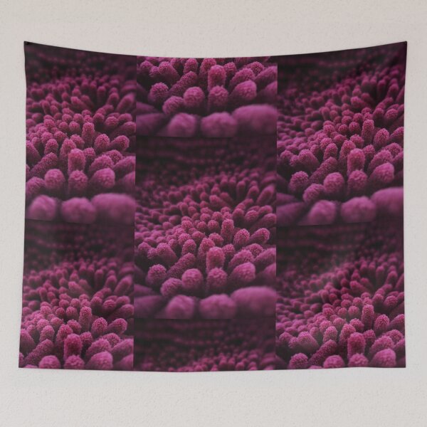 Item preview, Fuchsia Synthetic Colony Texture - Deep Magenta Macro Abstract  designed and sold by SergioMiklos.