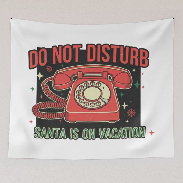 Item preview, Vintage Santa Hotline T-Shirt: Do Not Disturb, Santa's On Vacation designed and sold by Cellara91.