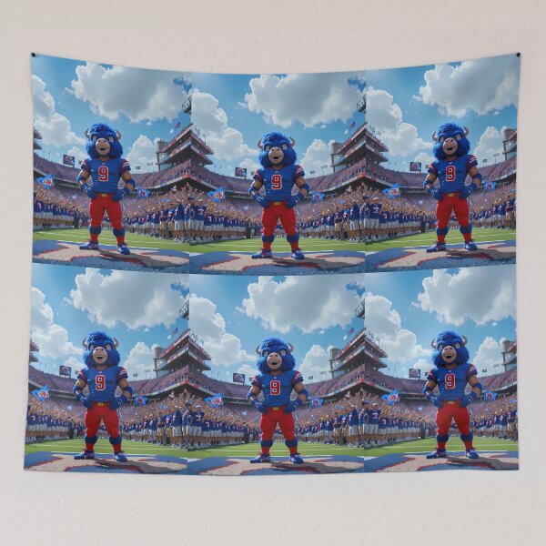 Item preview, Illustration Buffalo Bills Displaying Pride Athleticism Art Field designed and sold by ART ATTACK ZONE.