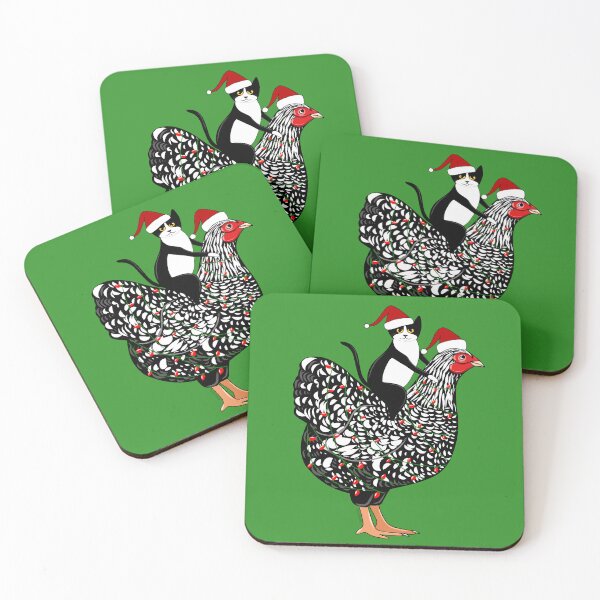 Item preview, Meowy Chickenmas designed and sold by KilkennyCat Art.