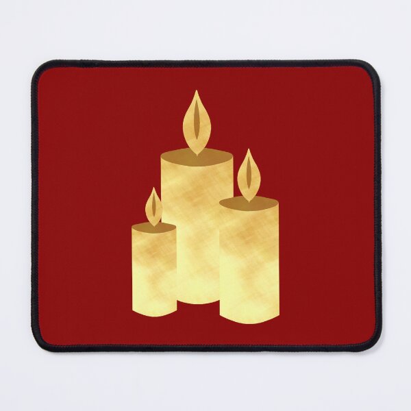 Item preview, Golden Candles on red - Calm, Sensory-Friendly designed and sold by CreaTwinkles.