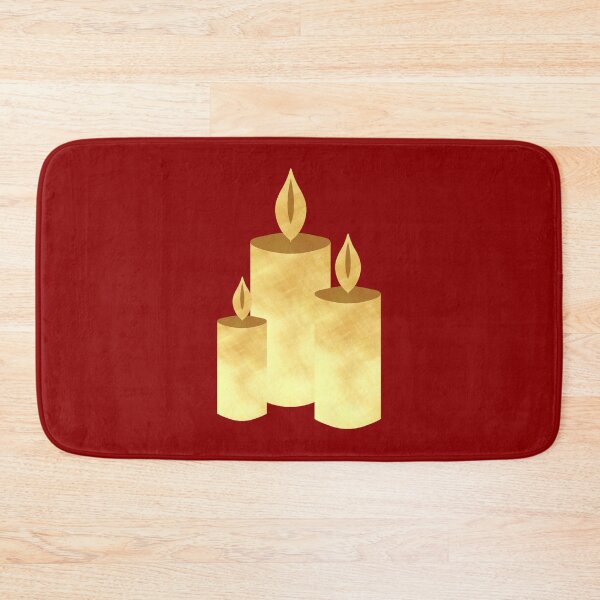 Item preview, Golden Candles on red - Calm, Sensory-Friendly designed and sold by CreaTwinkles.