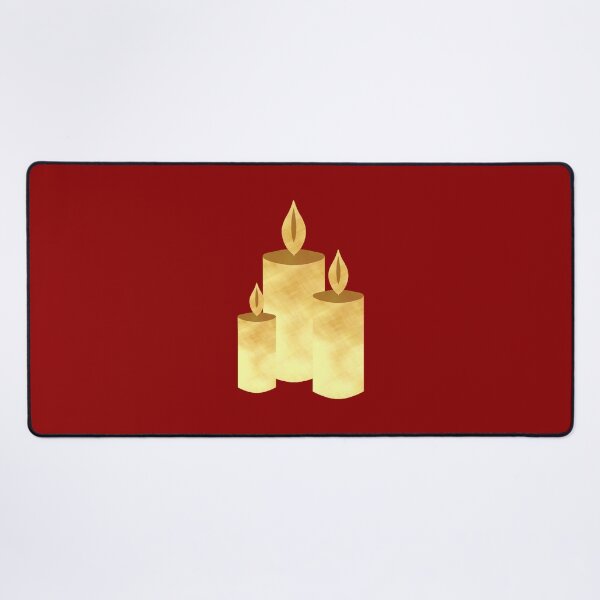 Item preview, Golden Candles on red - Calm, Sensory-Friendly designed and sold by CreaTwinkles.