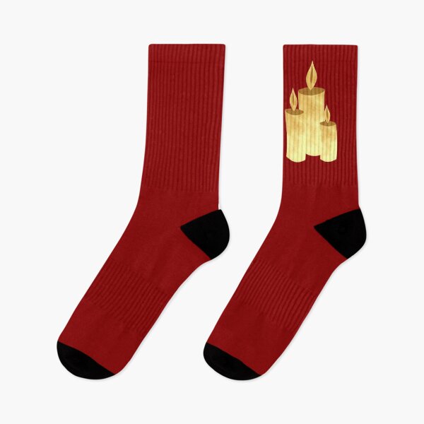 Item preview, Golden Candles on red - Calm, Sensory-Friendly designed and sold by CreaTwinkles.
