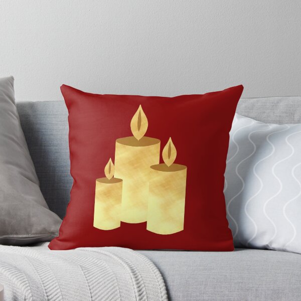 Item preview, Golden Candles on red - Calm, Sensory-Friendly designed and sold by CreaTwinkles.