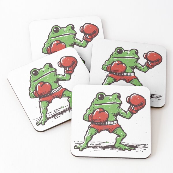 Item preview, Boxing Frog Retro Cartoon Design – Funny Vintage Illustration designed and sold by sentaxfe.