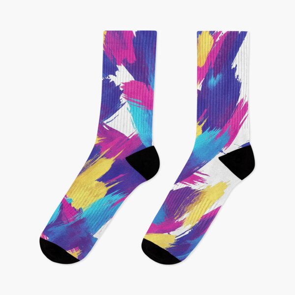 Item preview, Bold Brushstroke Fusion" - Vibrant Abstract Paint Splashes - Modern Expressive Art Pattern designed and sold by MonaRose_Art.