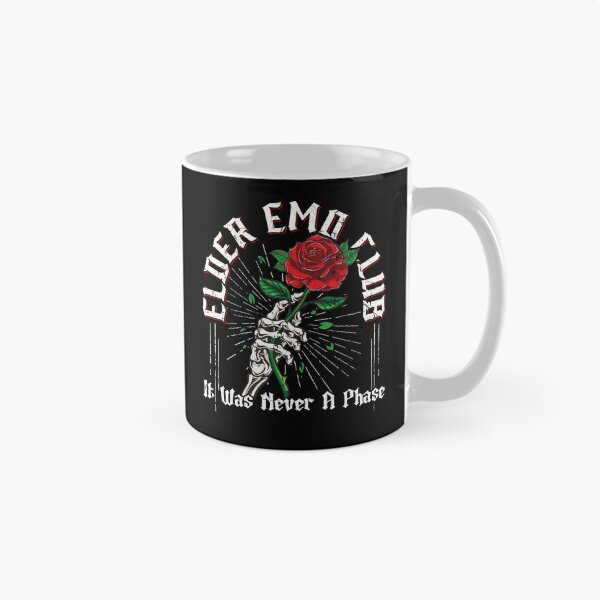 Item preview, Elder Emo It Was Never A Phase Shirt – Skeleton Heart Dark Humor Nostalgia designed and sold by Pingestre.