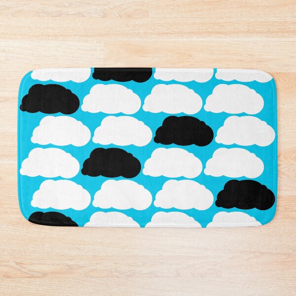 Item preview, Black and White Clouds Pattern - Minimal Sky Grid Design  designed and sold by SergioMiklos.