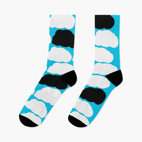 Item preview, Black and White Clouds Pattern - Minimal Sky Grid Design  designed and sold by SergioMiklos.