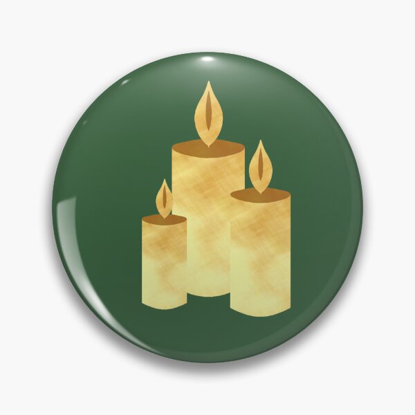 Item preview, Golden Candles on green - Calm, Sensory-Friendly designed and sold by CreaTwinkles.