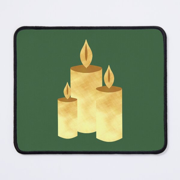 Item preview, Golden Candles on green - Calm, Sensory-Friendly designed and sold by CreaTwinkles.